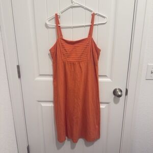 Tommy Bahama Women's Orange Sundress Adj Spaghetti Strap Size Medium